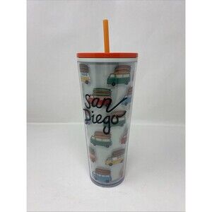 Starbucks San Diego Cold Cup 24oz Tumbler Cup Surfboard Station Wagon